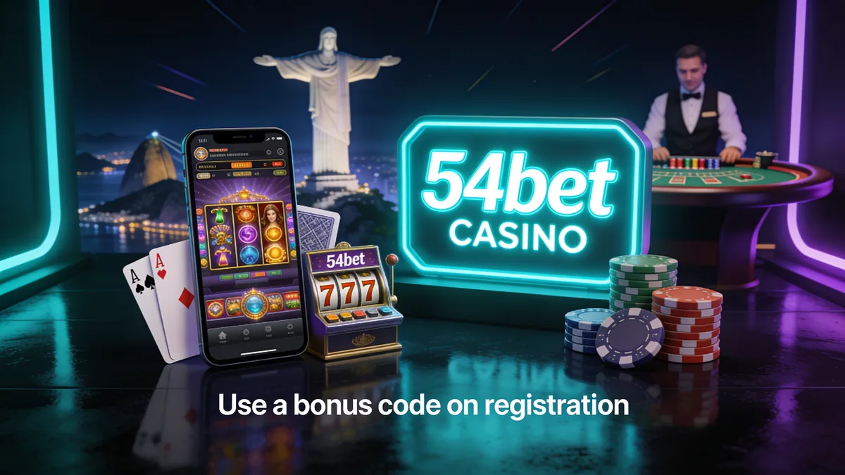 54bet no Brasil — Use um código bônus no cadastro